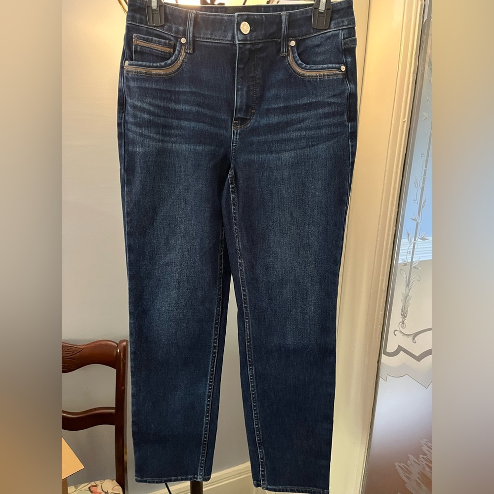 White House Black Market Dark Denim Jeans size 4 High rise